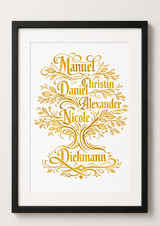 Personalisierter Familien-Stammbaum