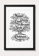 Personalisierter Familien-Stammbaum
