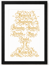 Personalisierter Familien-Stammbaum