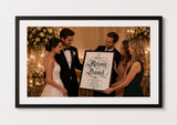 Individuelles Hochzeitsbild in DIN A3 als Geschenk zur Hochzeit